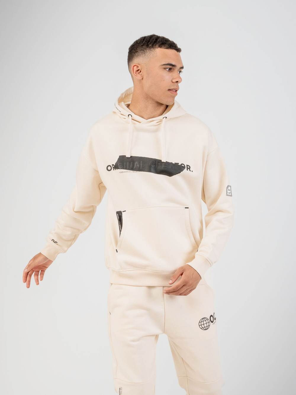 Худи мужское ORIGINAL CREATOR ERROR_404 HOODIE, Молочный