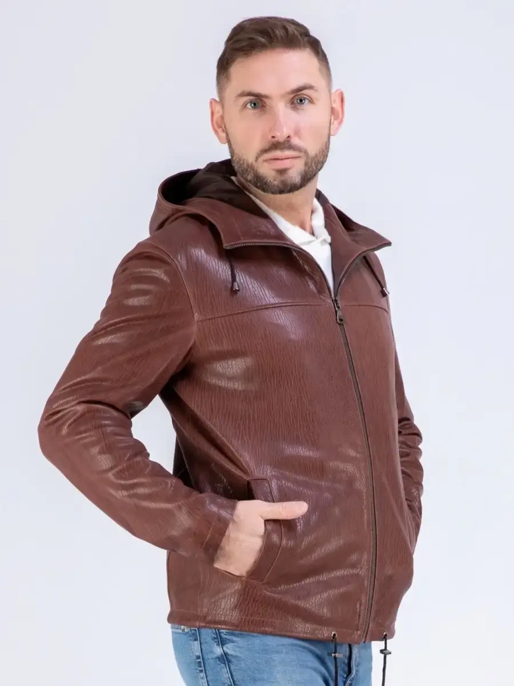 Куртка мужская  из натуральной кожи