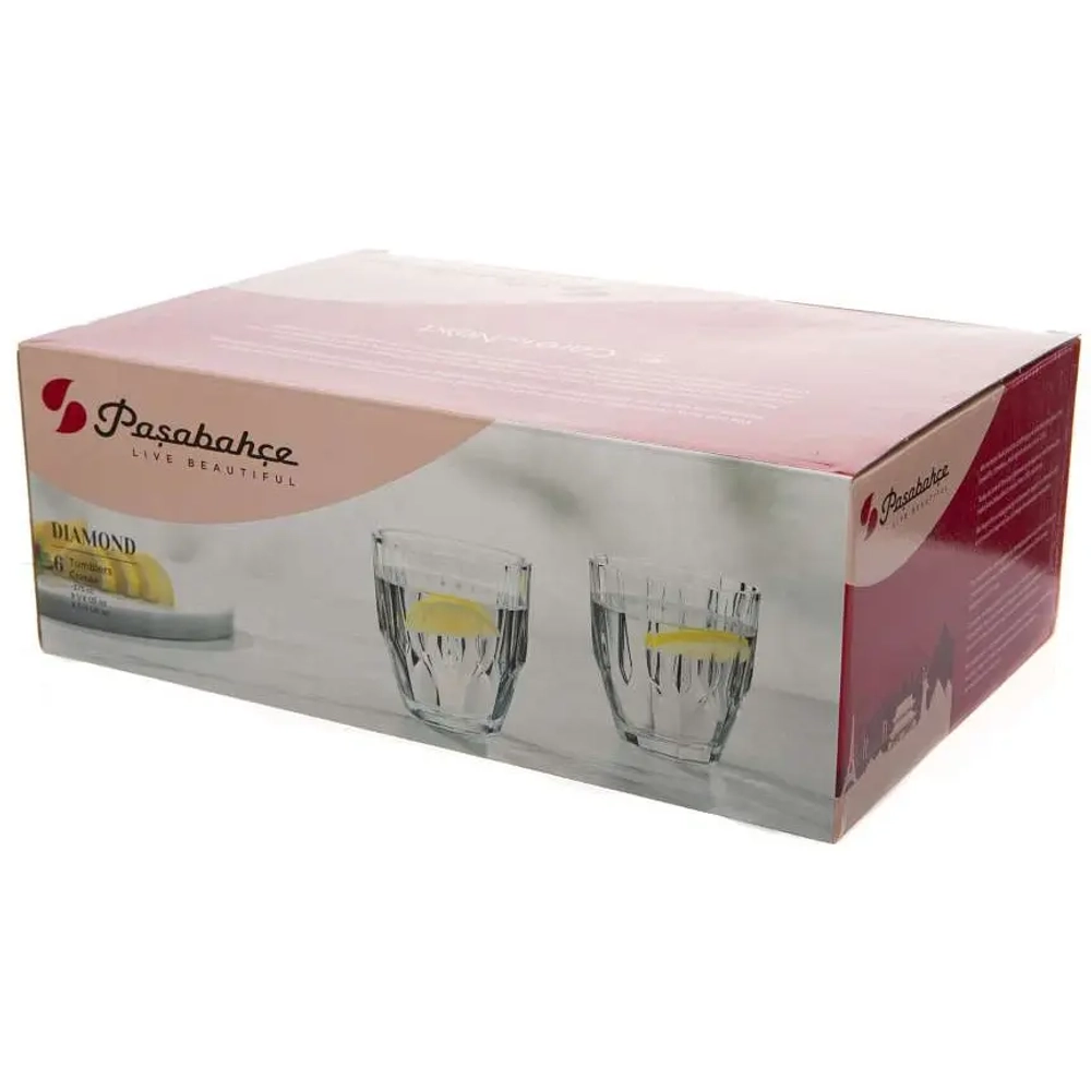 Набор стаканов 6шт 275мл «Даймонд» 52988B