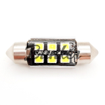 Светодиодная автомобильная LED лампа Sariti SJ-2835-6SMD 36mm,Белый,Не полярная,12V