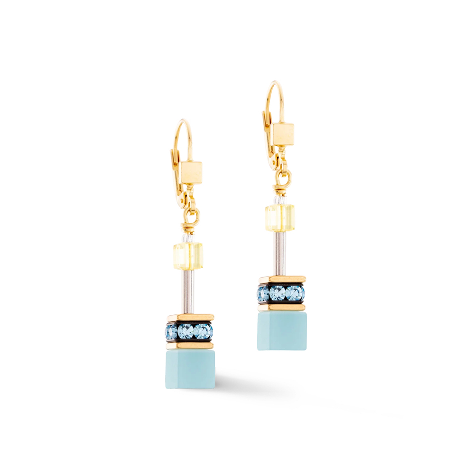 Серьги Coeur de Lion Turquoise-Yellow 2838/20-0601