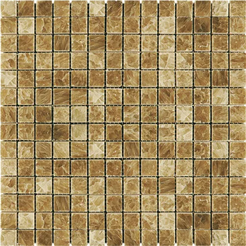 7M072-20P Onyx Caramel Мозаика из оникса Natural Adriatica коричневый квадрат глянцевый