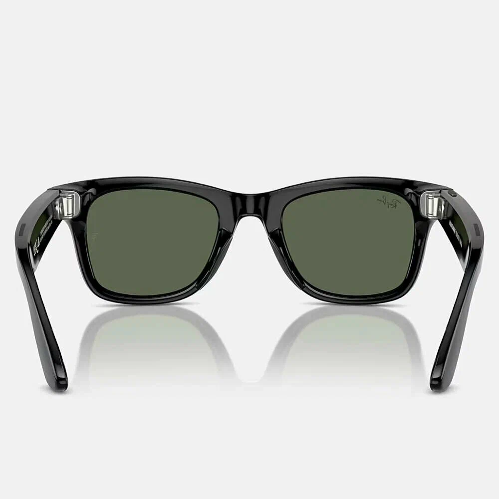 Умные очки Ray-Ban Wayfarer (Gen 2), линзы G-15 Green, оправа Shiny Black, размер 53(L)