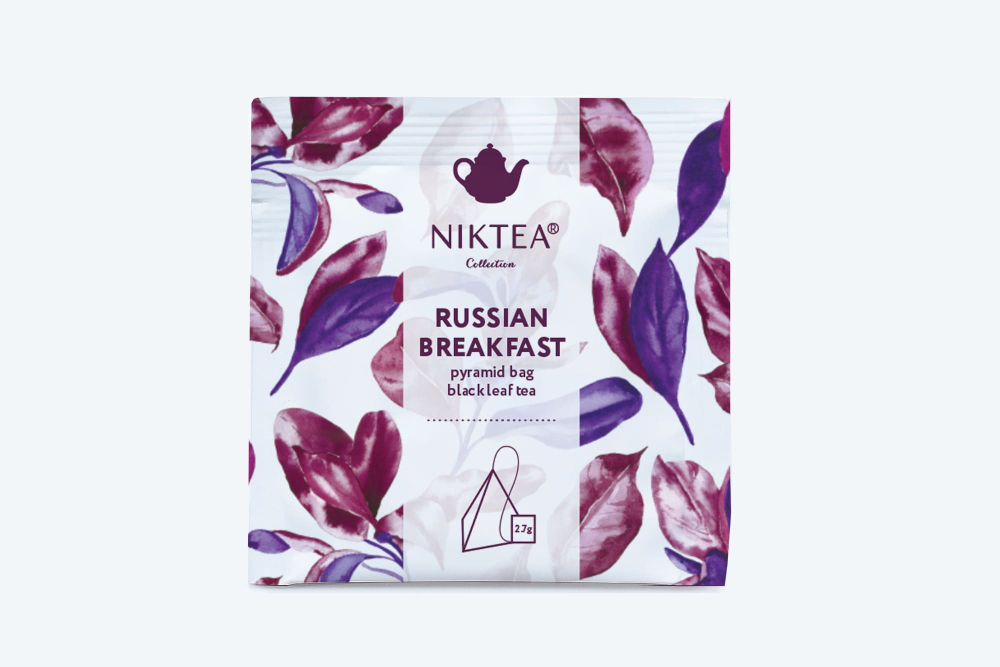 Чай в пирамидках черный NIKTEA Russian Breakfast, NIKTEA Русский завтрак