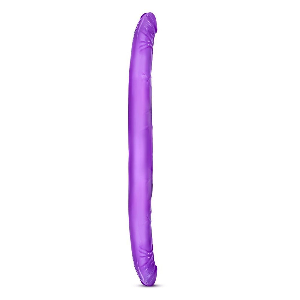 Фиолетовый двусторонний фаллоимитатор B Yours 16 Double Dildo - 40,6 см. (Цвет: фиолетовый)