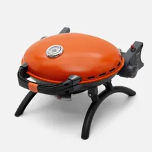 Портативный газовый гриль O-grill 500MT bicolor black-orange + адаптер А, 1 горелка