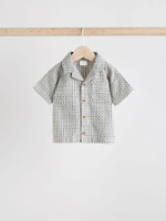 Рубашка и шорты в комплекте для малышей Next AA3-570, Черный, Белый