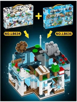 Конструктор Майнкрафт Атака белого дракона 327 деталей LB634