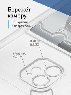 Чехол ROSCO для Apple iPhone 11 оптом (арт. IP11-HARD-TPU-POCKET)