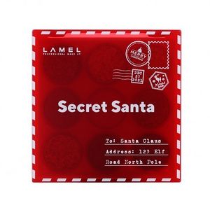 Набор теней для век LAMEL PROFESSIONAL SECRET SANTA EYESHADOW PALETTE тон 401, блеск, яркость и стойкость