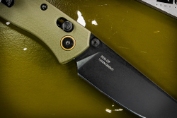 Складной нож SRM 255l-GP BlackWash сталь 10Cr15CoMoV рукоять OD green G10