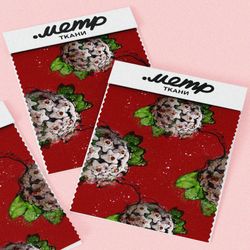 Ткань габардин белые цветы шаровой формы