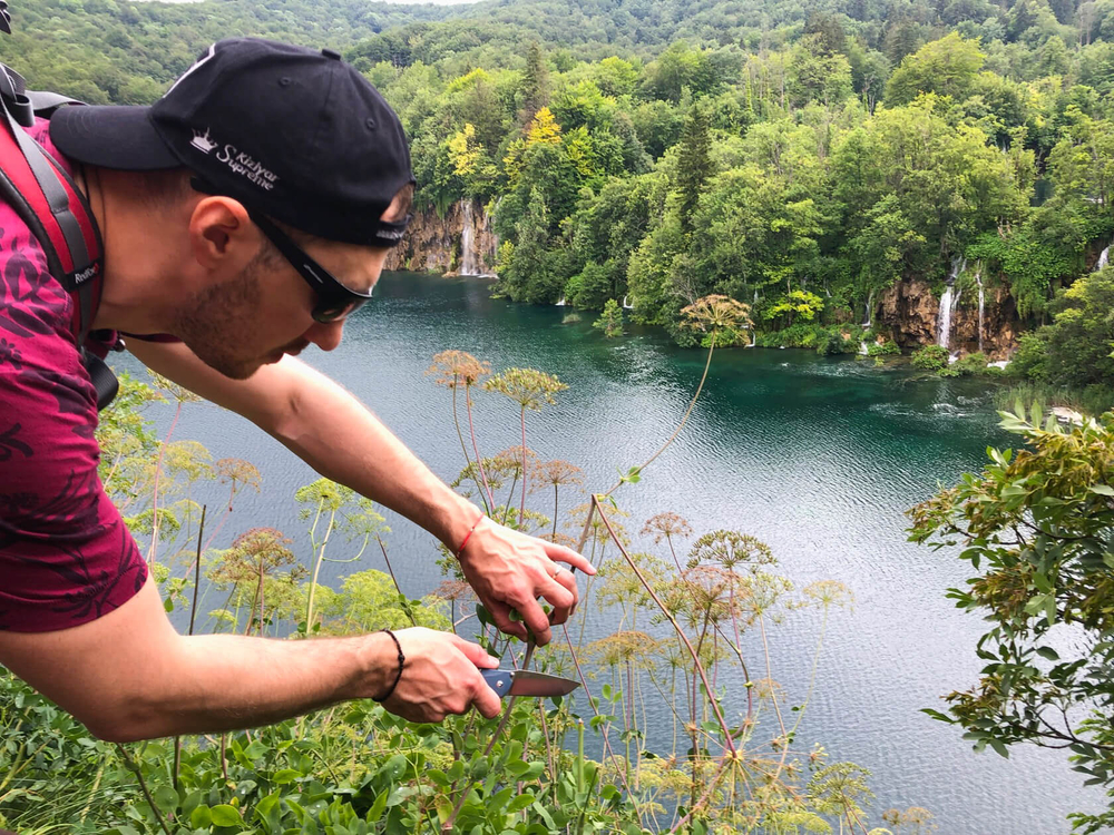 Складной нож Zorg AUS-8 Satin