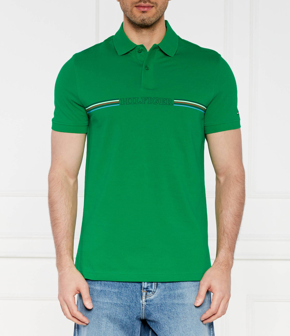 Поло Tommy Hilfiger - зеленый(MW0MW34769)