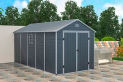 Сарай - гараж пластиковый Black Fox Modernist J 8x15