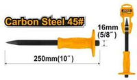 Пикообразное зубило с протектором 250х16х4 мм INGCO HCC0841016
