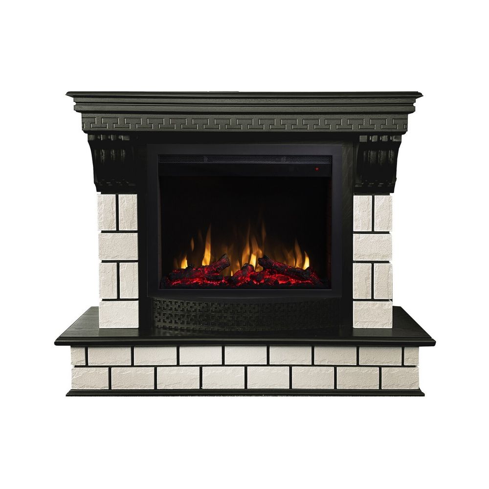 Электрокамин RealFlame Castle 25,5 AO античный дуб с очагом Saphir 25,5