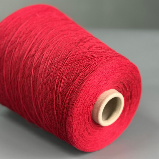 Пряжа TOSCANO Toscolinosuper/2 (100% лен) 2/26,  1300 м/100 гр,  алые паруса