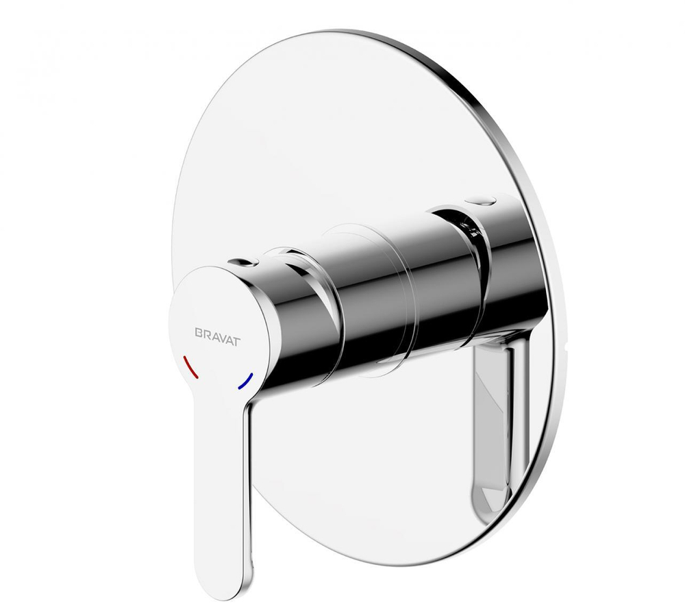 Смеситель встраиваемый в стену Bravat Stream (1-функц)