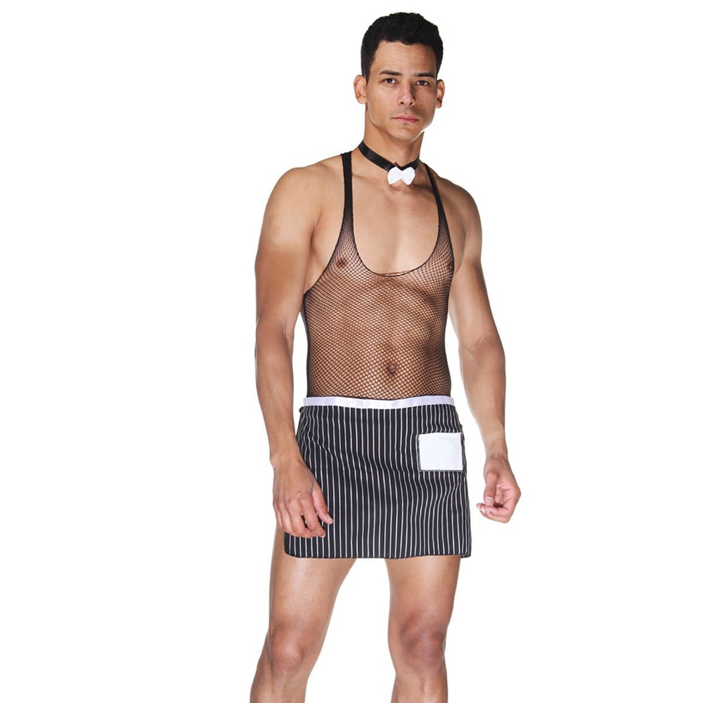 Костюм сексуального официанта (Размер: L-XL) (Цвет: черный с белым)