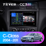 Teyes CC3 2K 9"для Mercedes Benz C-Class W203 CL203 C209 A209 2004-2011