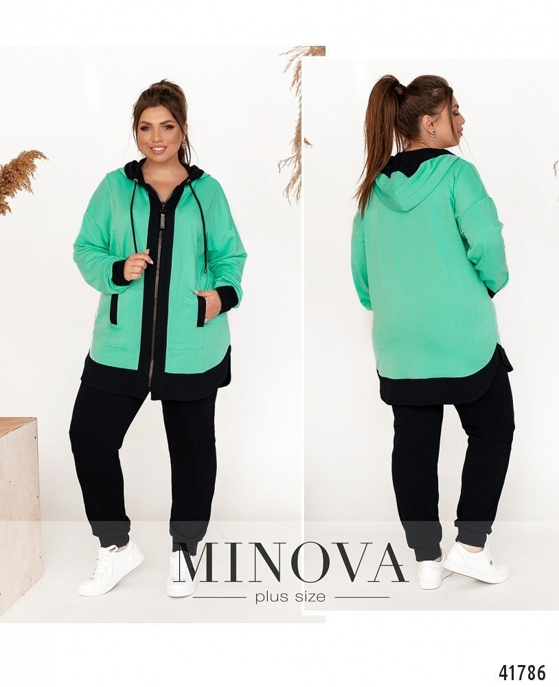 Костюм 17-228-синий-ментол Minova