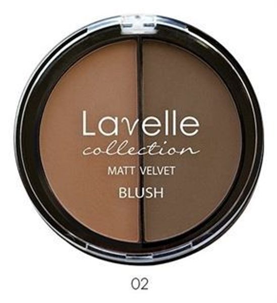 Румяна компактные matt velvet blush тон 02 загар Lavelle