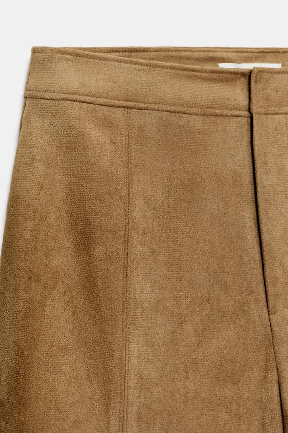 ZARAДЛИННЫЕ ШОРТЫ ИЗ ИСКУССТВЕННОЙ ЗАМШИ, МЯГКИЙ КАШТАНОВЫЙ