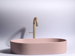 Умывальник чаша накладная овальная (цвет Розовый Матовый) Element 608x385x122мм