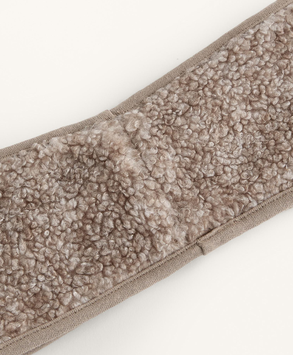 Oysho Флисовая повязка на голову, бежевый меланж