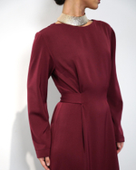 Платье "Идеально село" в винном