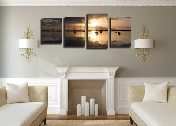 Модульная картина "Рассвет солнца"