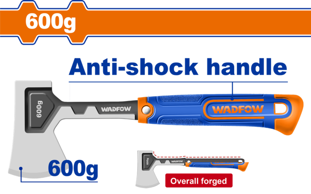 Топор 600 гр (6/12) WADFOW WHM8166