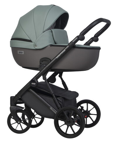 Детская коляска Riko Basic Montana Ecco 2 в 1 30 Green-Grey