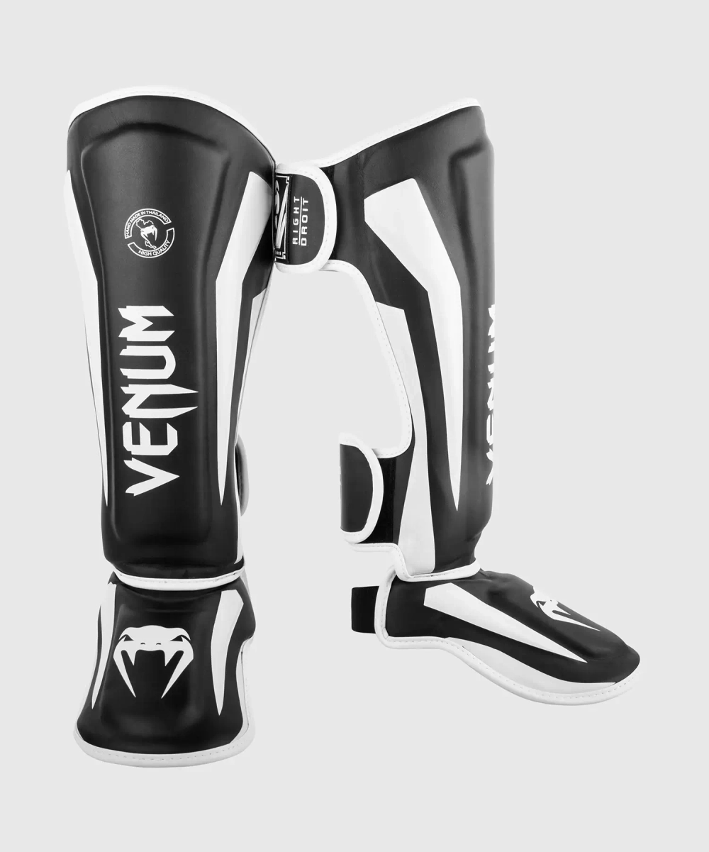 Защита ног Venum Elite Standup Black/White