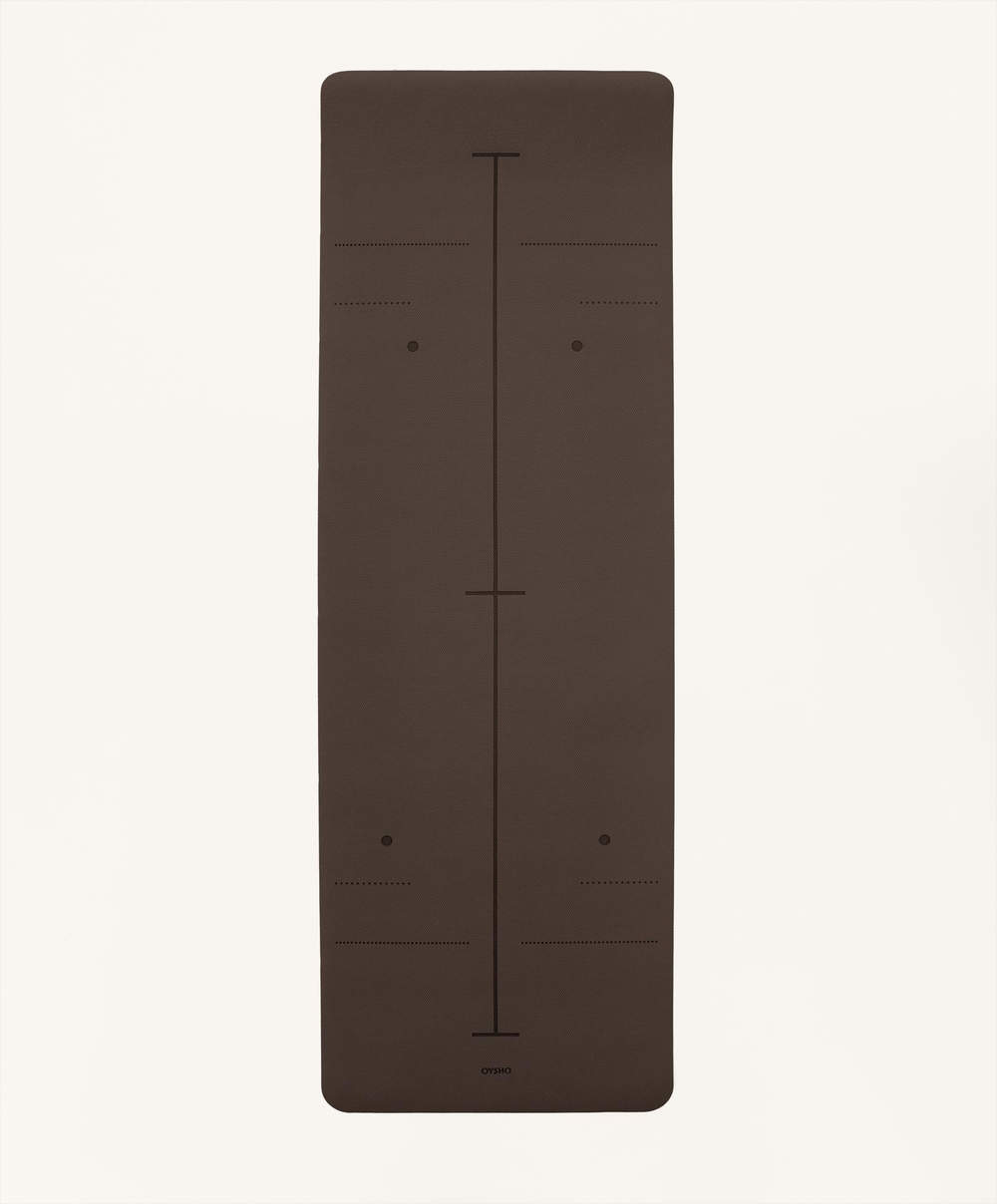 OYSHO Коврик для йоги толщиной 5 мм, коричневый