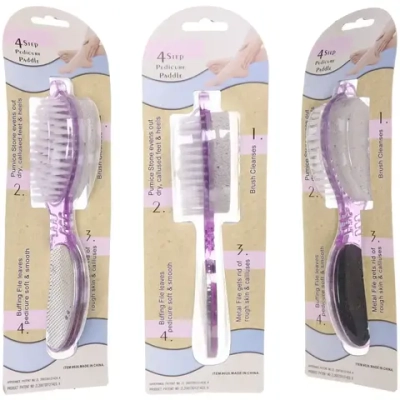 Пемза для ног «Pedicure - Hit», 4 в1, четырехсторонняя, цвет в ассортименте, 17см✦