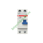УЗО ABB F202 A-25/0,03 2-х полюсное тип A 25A 30mA 2 модуля (ВДТ) 2CSF202101R1250