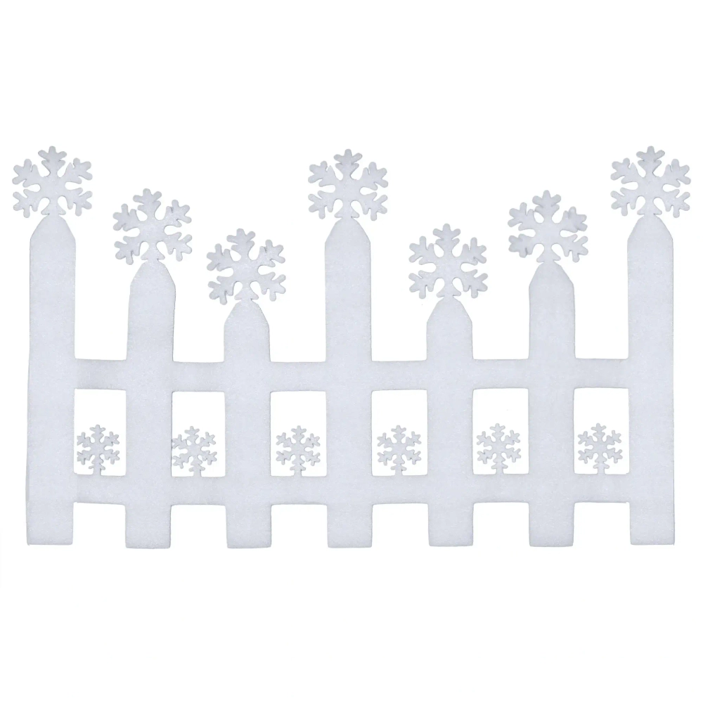 Украшение новогоднее «Забор со сказочными снежинками» 57*33 см