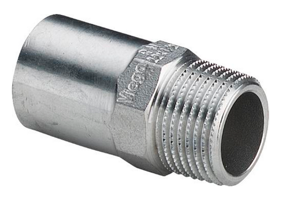 Переходная вставка Viega Sanpress Inox 22x1/2" НР нерж. сталь (серия 2311.1) арт. 436735