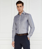 Рубашка H-HANK-SPREAD-C1-222 BOSS BLACK - голубой(50512820)