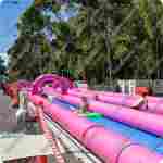 Водная горка без надувного дна, герметичная ТУРБО "Зефир", 150*6,5*1,5 м