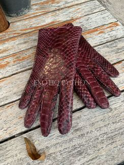 Перчатки из кожи питона AC-91