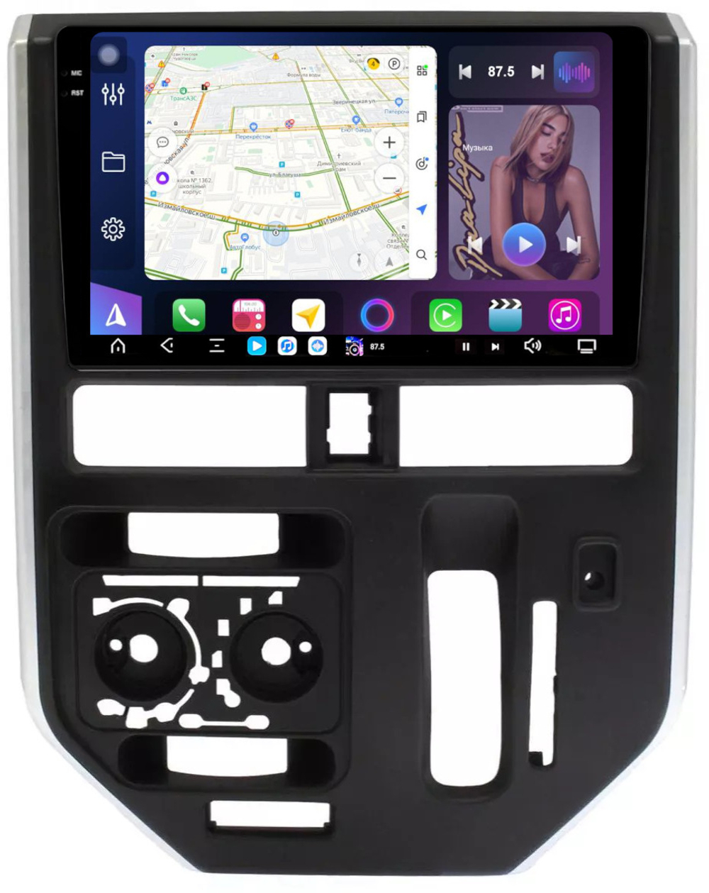 Магнитола для Toyota Tank, Roomy, Daihatsu Thor, Subaru Justy 2016-2020 (кондиционер) - FarCar GX10-9559CON монитор 10.36" 2K QLED на Android 14, TS20, 6+128Гб, CarPlay, 4G SIM-слот