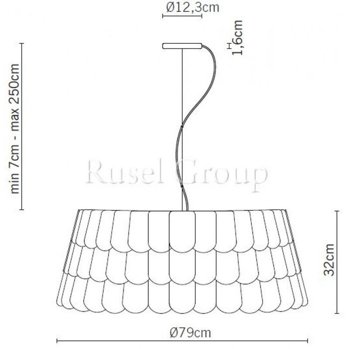 Подвесной светильник Fabbian Roofer F12 A07 21