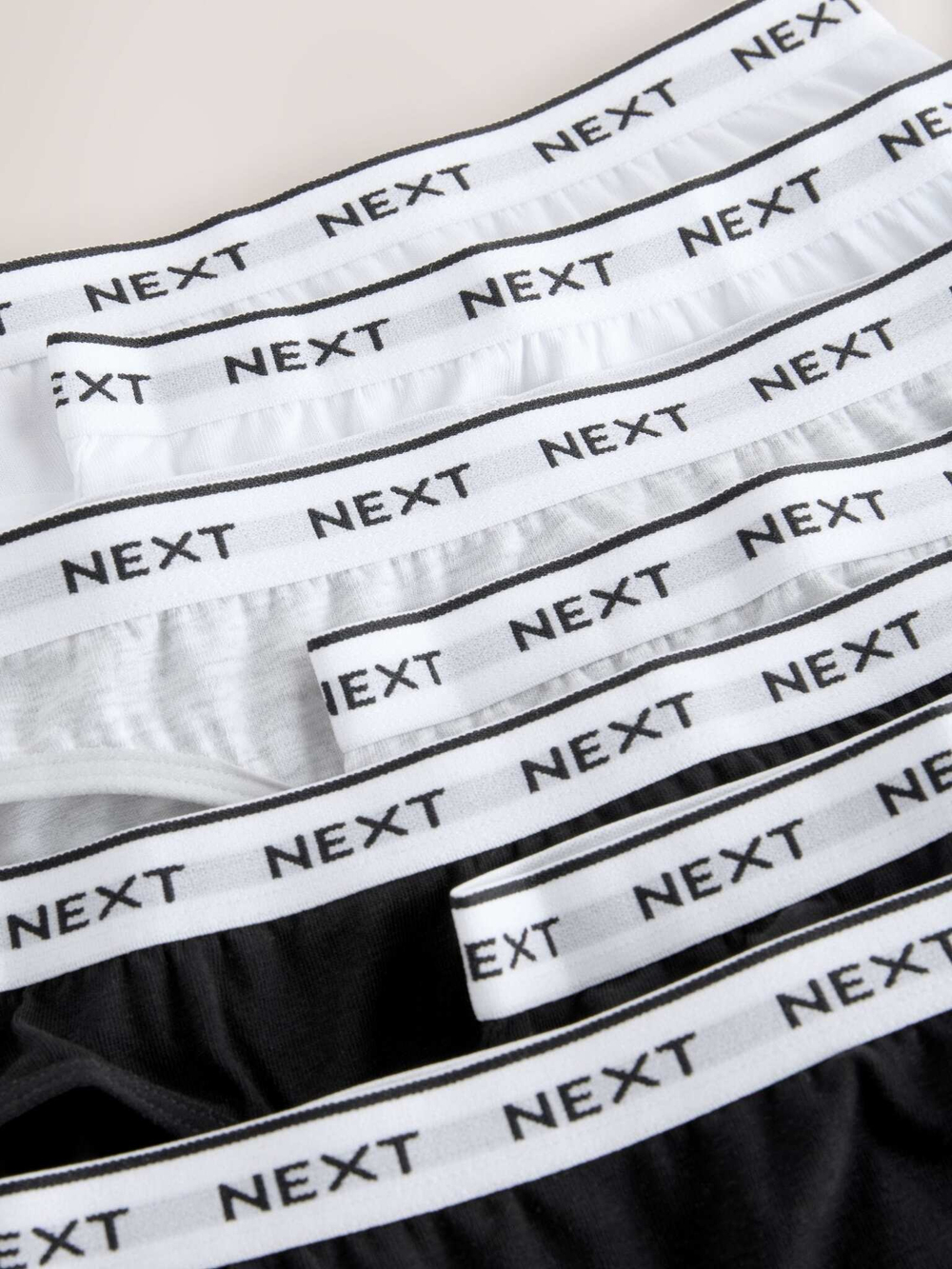 Трусы для девочки Next AB5-759, 7 шт., Черный, Белый