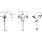 Смеситель для раковины Boheme Satin 291-ST