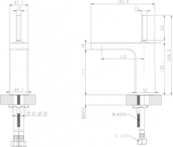 Смеситель для умывальника Bravat Spring
