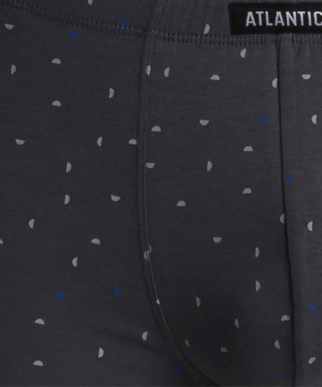 Трусы мужские боксеры (3шт), Atlantic 3MH-163, графит + голубой + черный