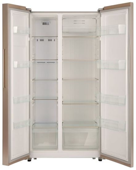 Холодильник Ascoli ACDG571W золото